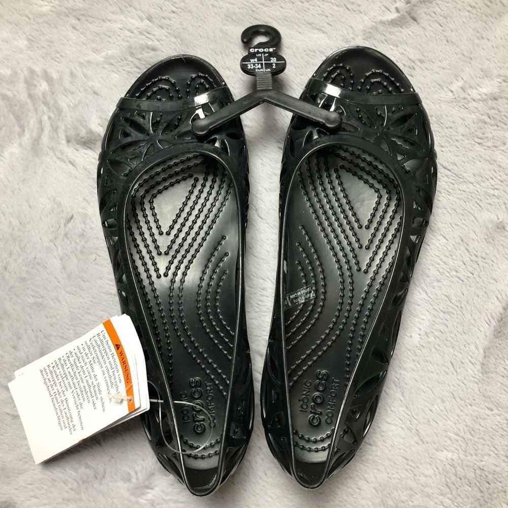 Brand New Croc Isabella Jelly II Flat Size:4
